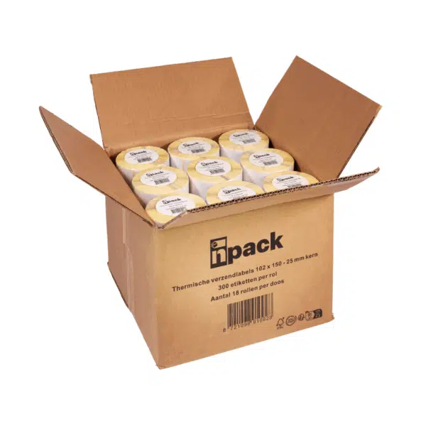 Verzendetiketten Zebra - 102 mm x 150 mm (Kern 25 mm) - 500 labels per rol - Afbeelding 6