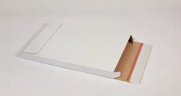 Brievenbusdoos A4+ Zijklep Wit (350 x 250 x 28 mm)